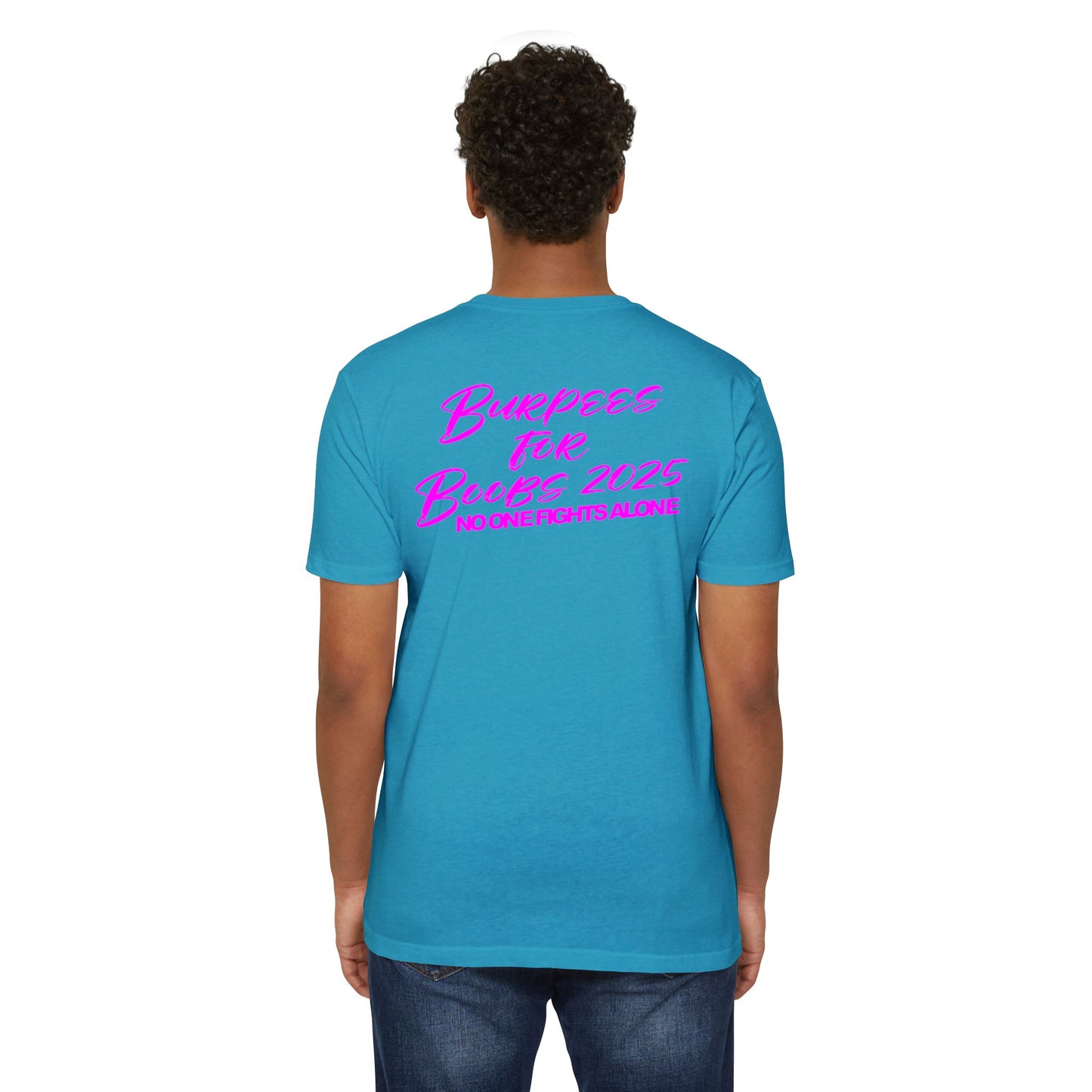 Fight for the Boobs | 3-46 GRIT CrossFit Breast Cancer Awareness Unisex Tee