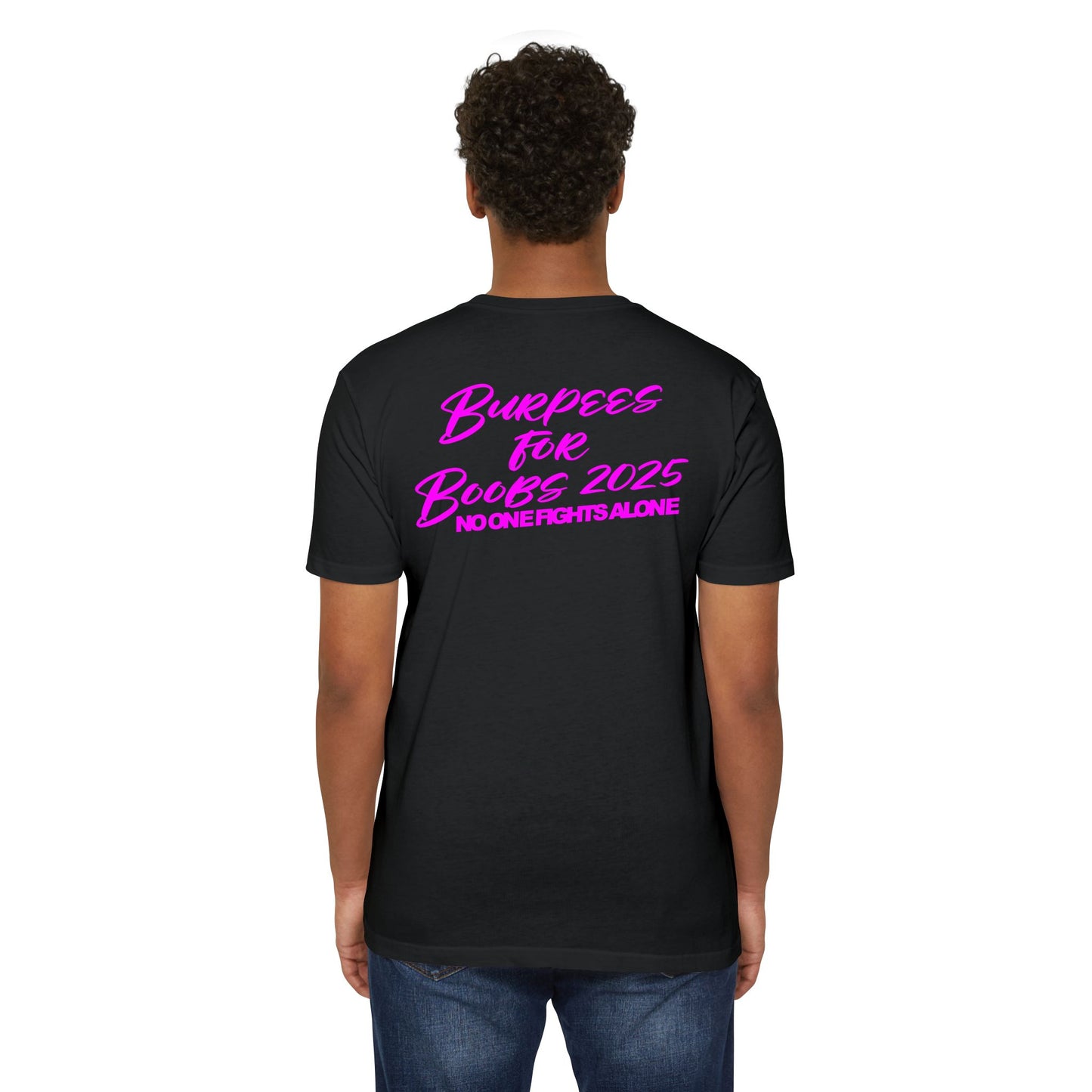 Fight for the Boobs | 3-46 GRIT CrossFit Breast Cancer Awareness Unisex Tee