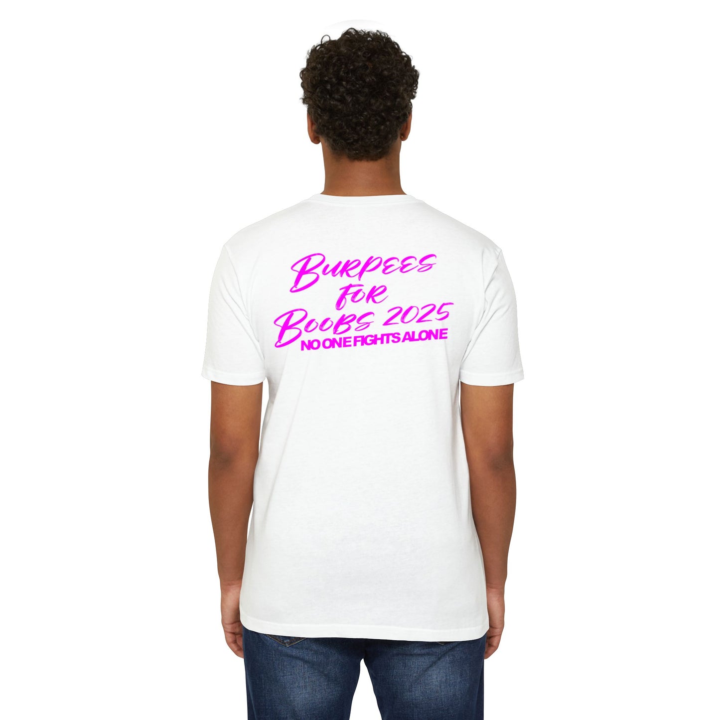 Fight for the Boobs | 3-46 GRIT CrossFit Breast Cancer Awareness Unisex Tee