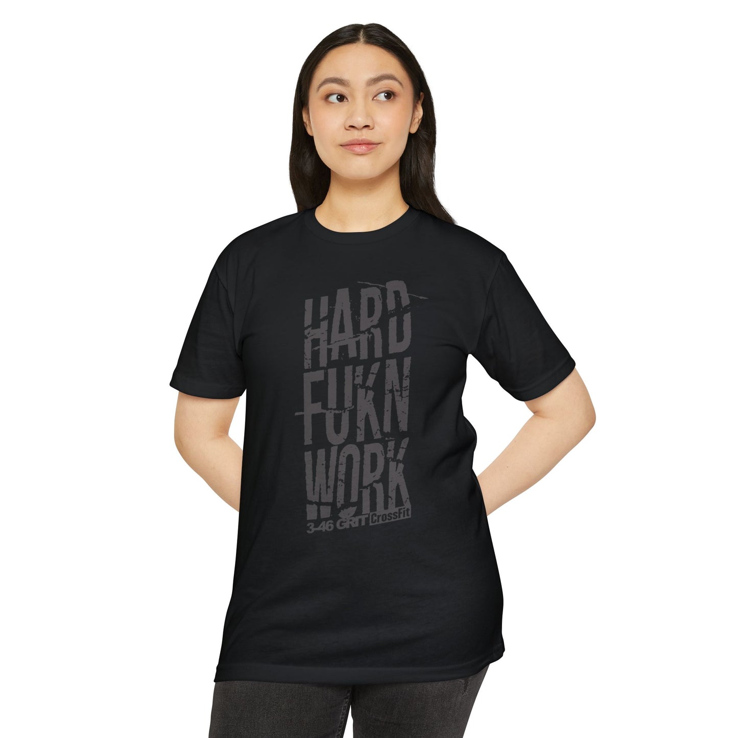 "HWF" 3-46 GRIT Black Tee