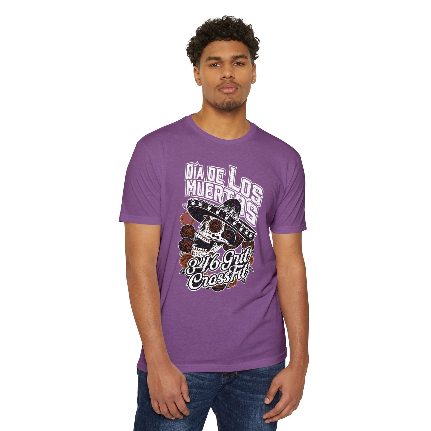 Dia de Los Muertos Skull T-Shirt 3-46 GRIT CrossFit