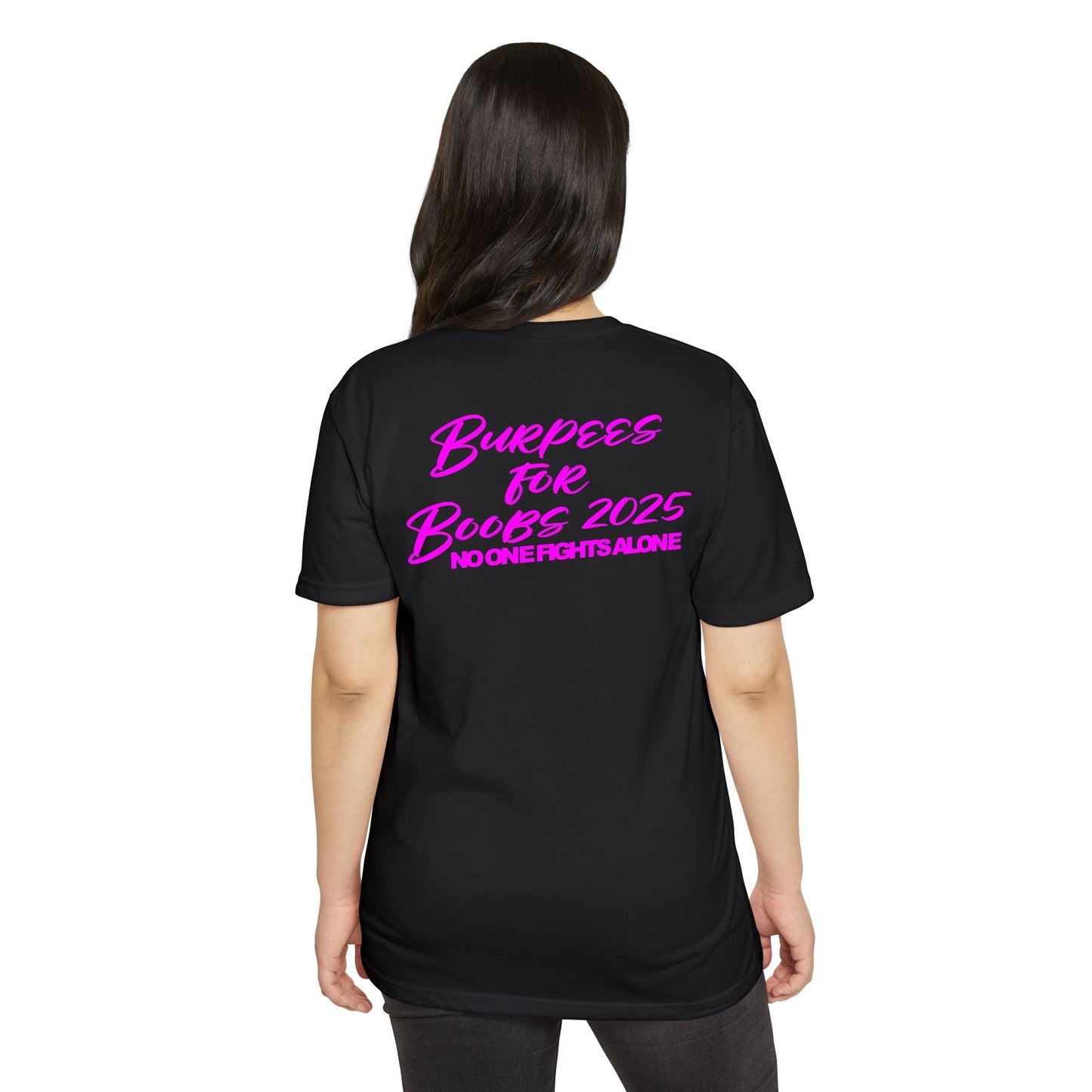 Fight for the Boobs | 3-46 GRIT CrossFit Breast Cancer Awareness Unisex Tee