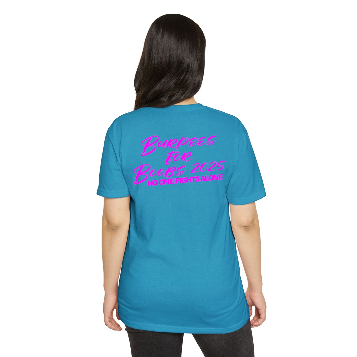 Fight for the Boobs | 3-46 GRIT CrossFit Breast Cancer Awareness Unisex Tee