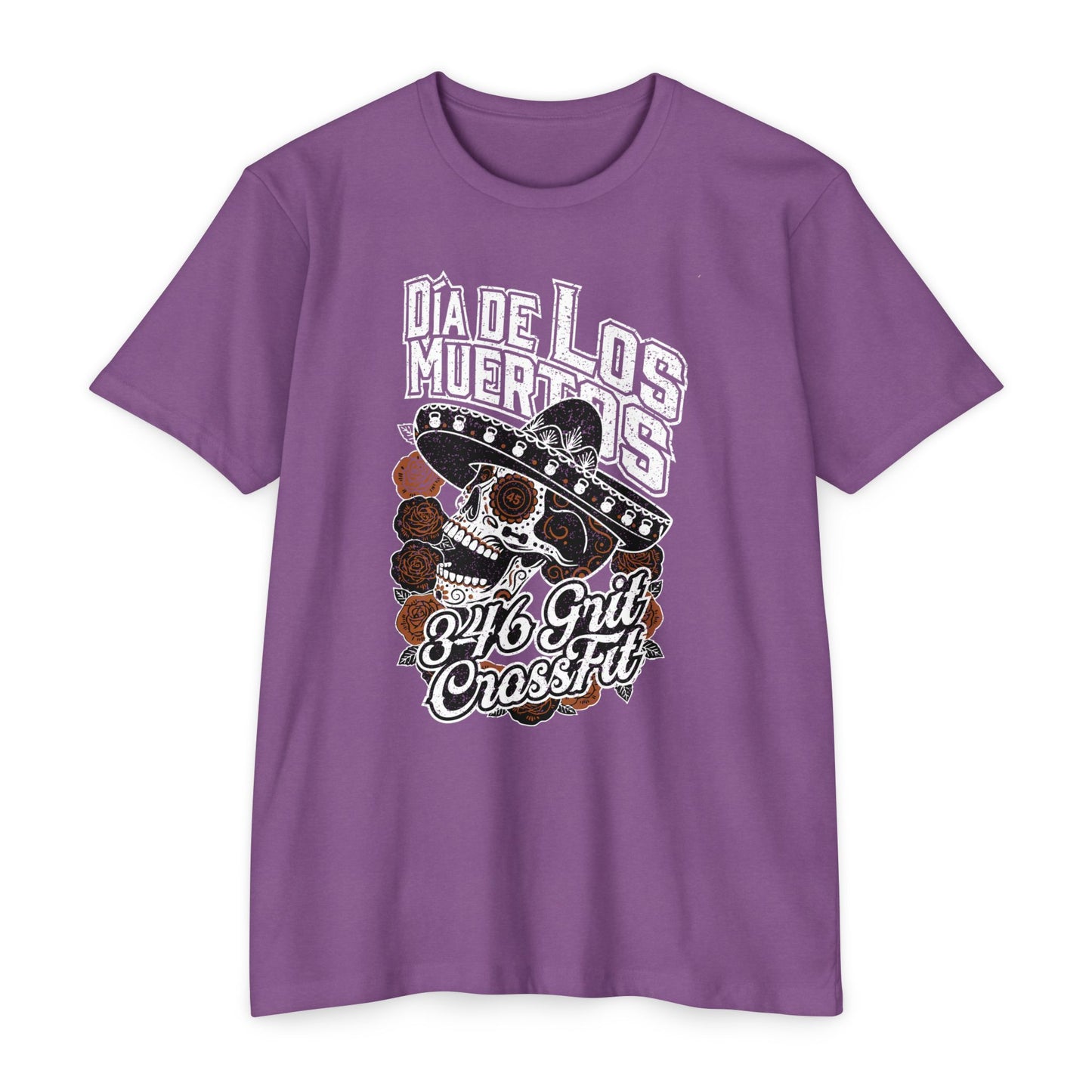 Dia de Los Muertos Skull T-Shirt 3-46 GRIT CrossFit