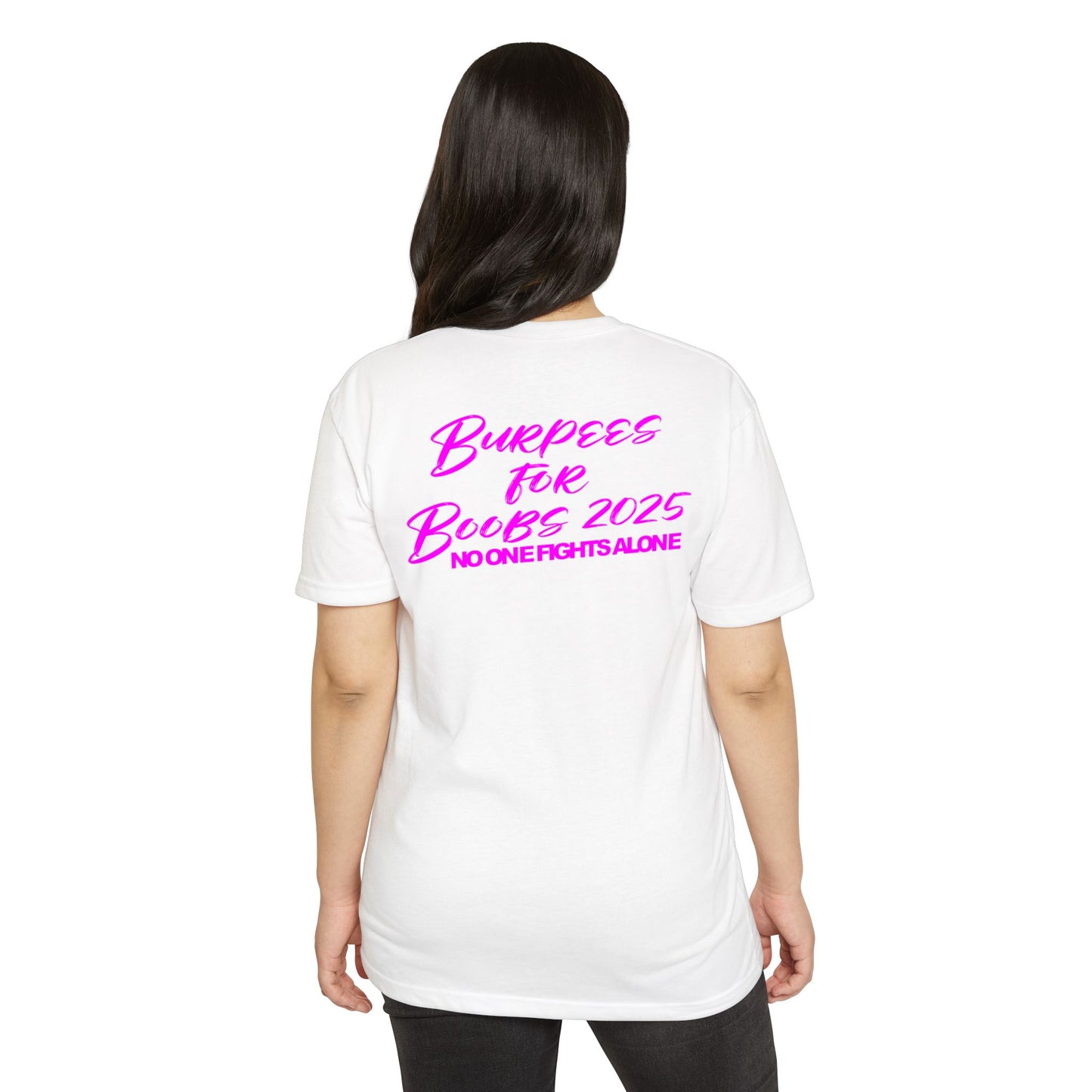 Fight for the Boobs | 3-46 GRIT CrossFit Breast Cancer Awareness Unisex Tee
