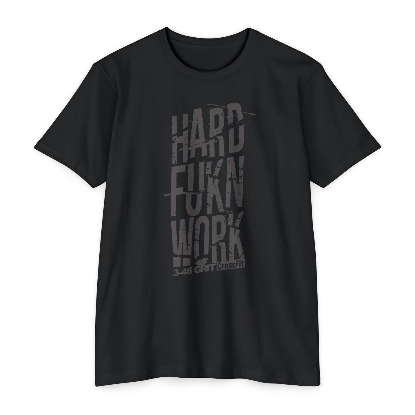 "HWF" 3-46 GRIT Black Tee