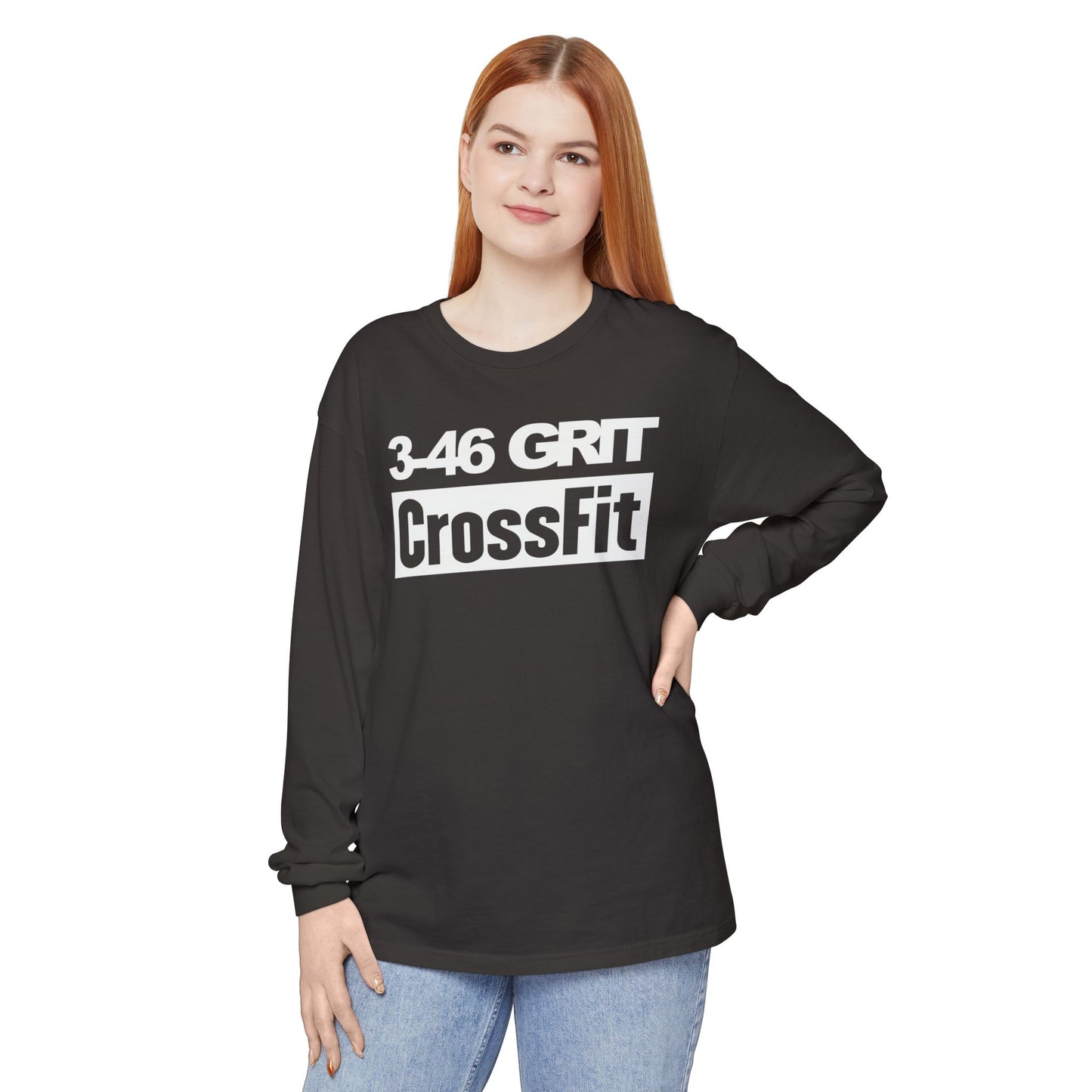 3-46 GRIT CrossFit Long Sleeve Comfort Colors Uni-Tee