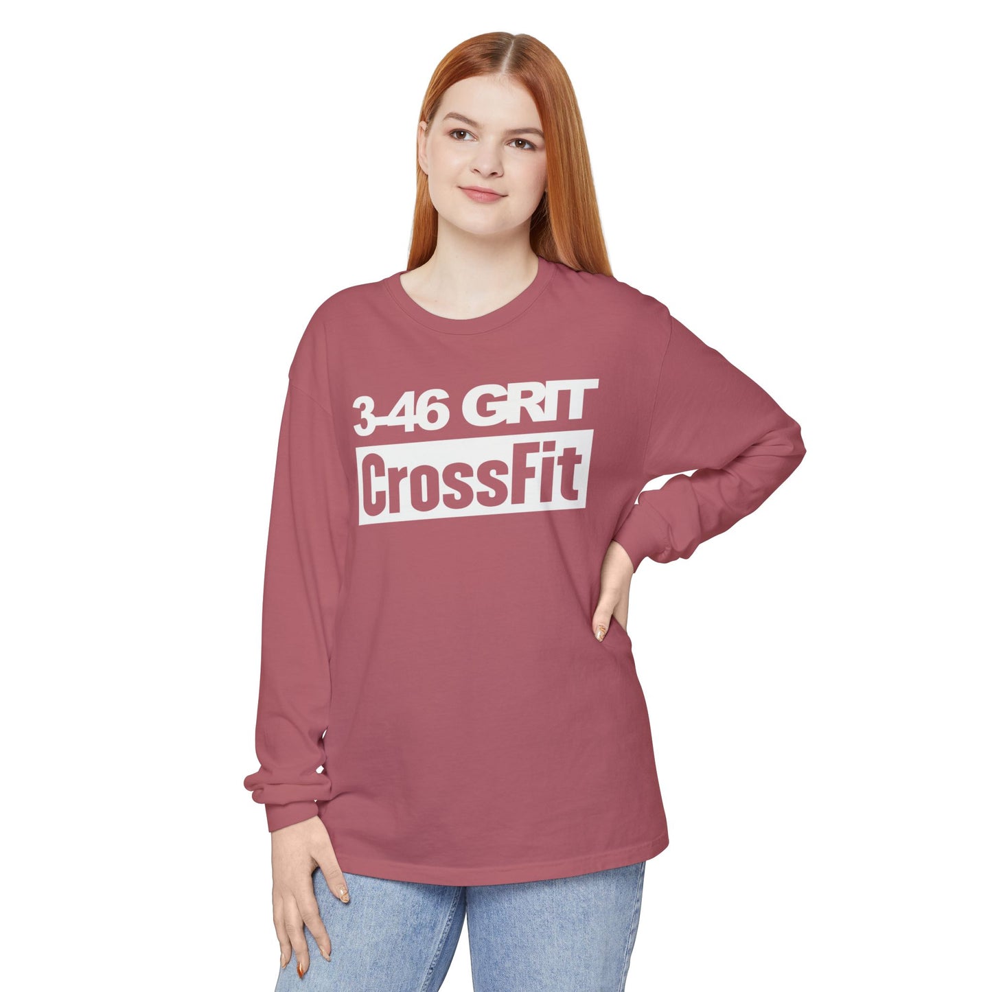 3-46 GRIT CrossFit Long Sleeve Comfort Colors Uni-Tee