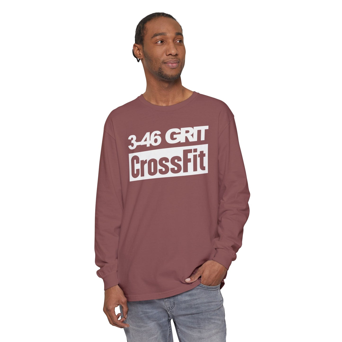 3-46 GRIT CrossFit Long Sleeve Comfort Colors Uni-Tee