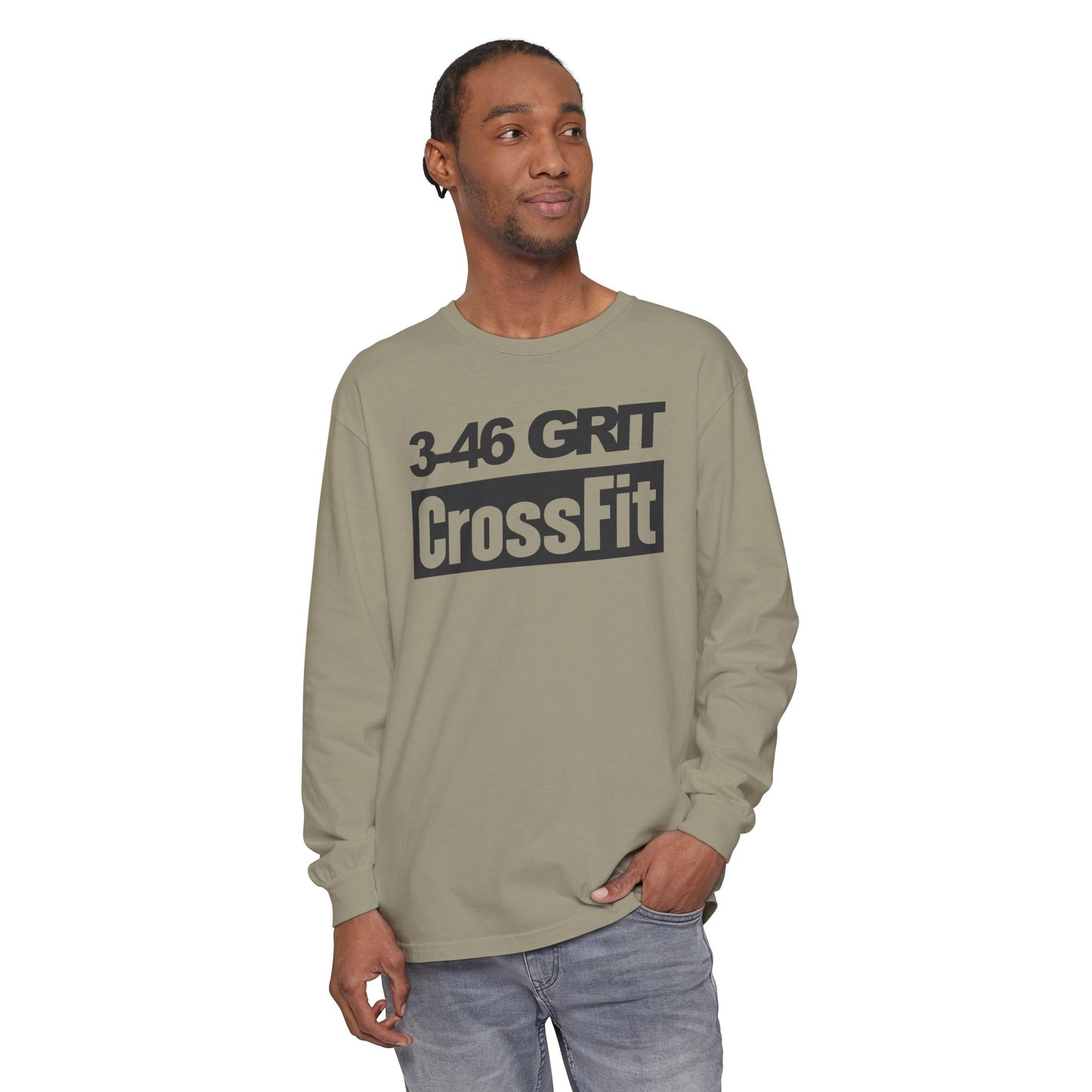 3-46 GRIT CrossFit Long Sleeve Comfort Colors Uni-Tee