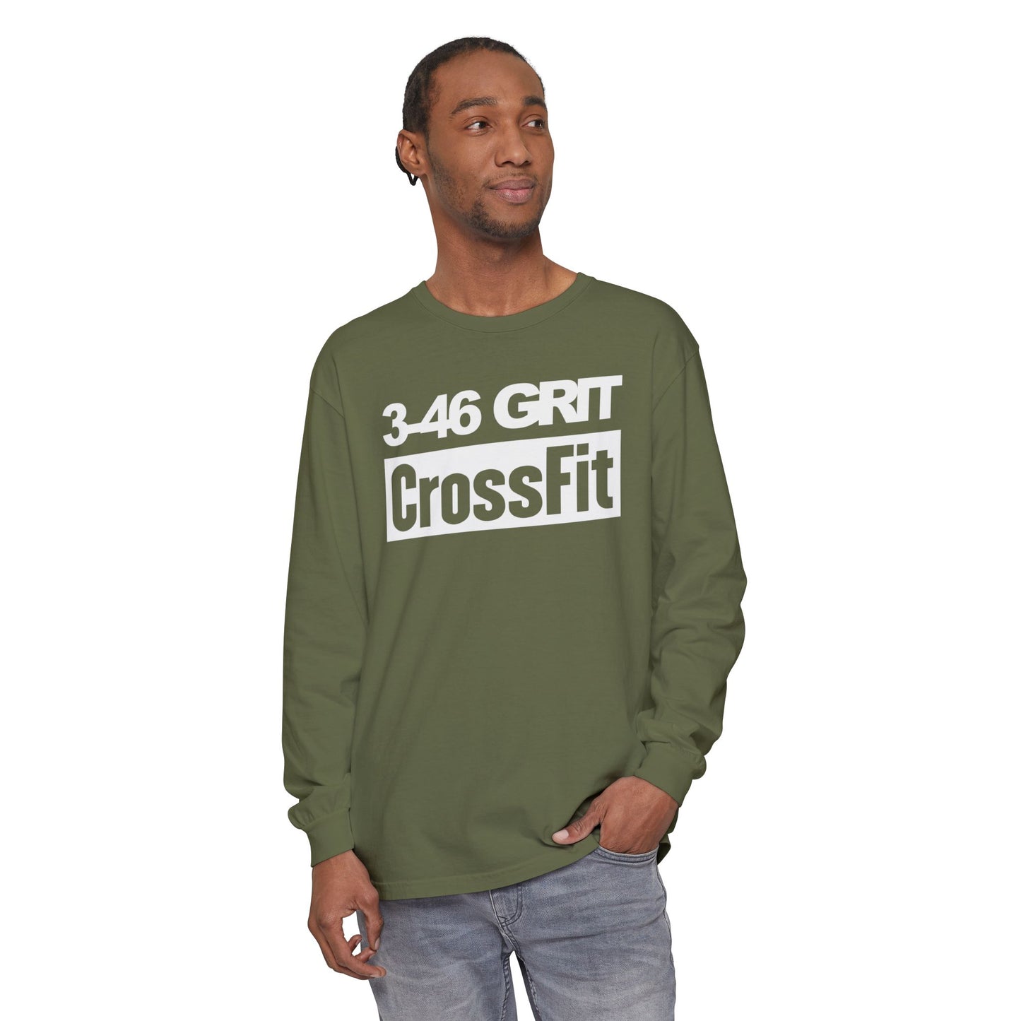 3-46 GRIT CrossFit Long Sleeve Comfort Colors Uni-Tee