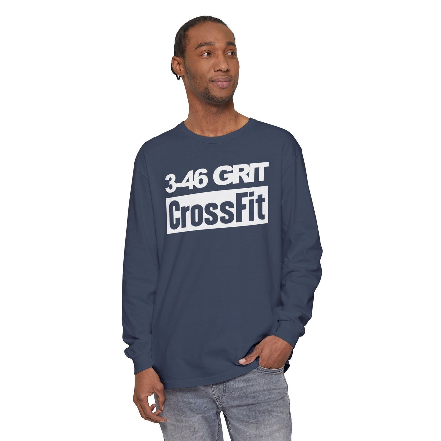 3-46 GRIT CrossFit Long Sleeve Comfort Colors Uni-Tee