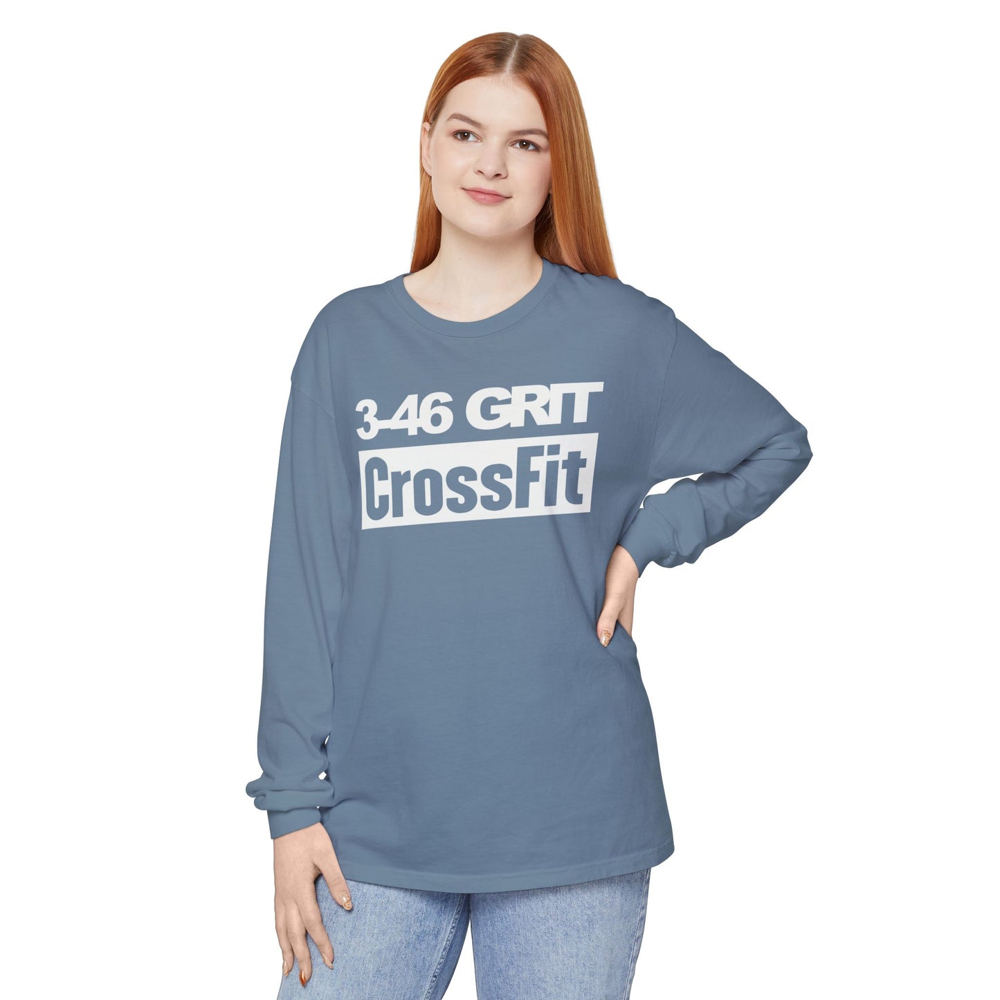3-46 GRIT CrossFit Long Sleeve Comfort Colors Uni-Tee