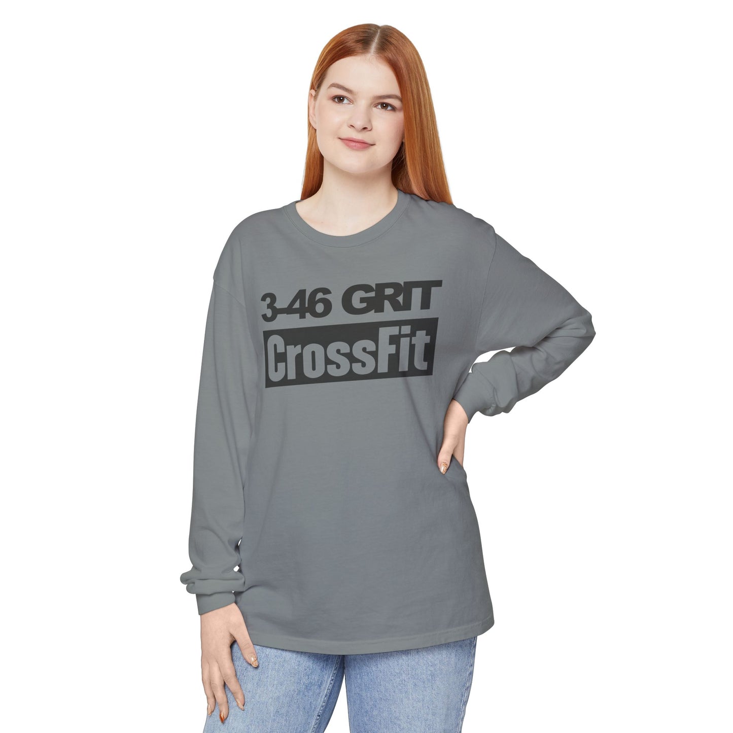 3-46 GRIT CrossFit Long Sleeve Comfort Colors Uni-Tee