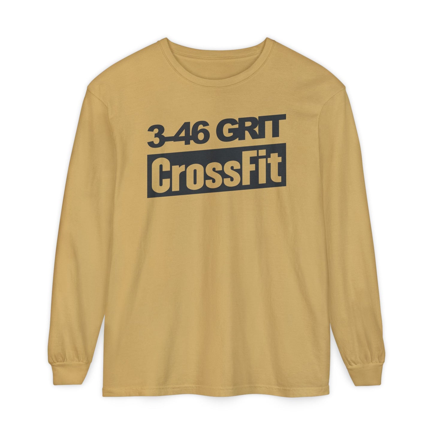 3-46 GRIT CrossFit Long Sleeve Comfort Colors Uni-Tee