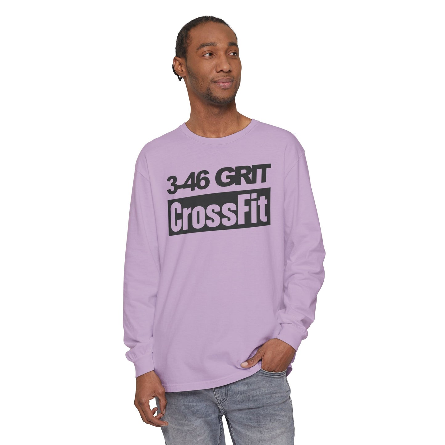 3-46 GRIT CrossFit Long Sleeve Comfort Colors Uni-Tee