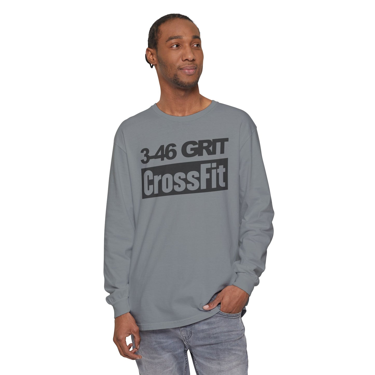 3-46 GRIT CrossFit Long Sleeve Comfort Colors Uni-Tee