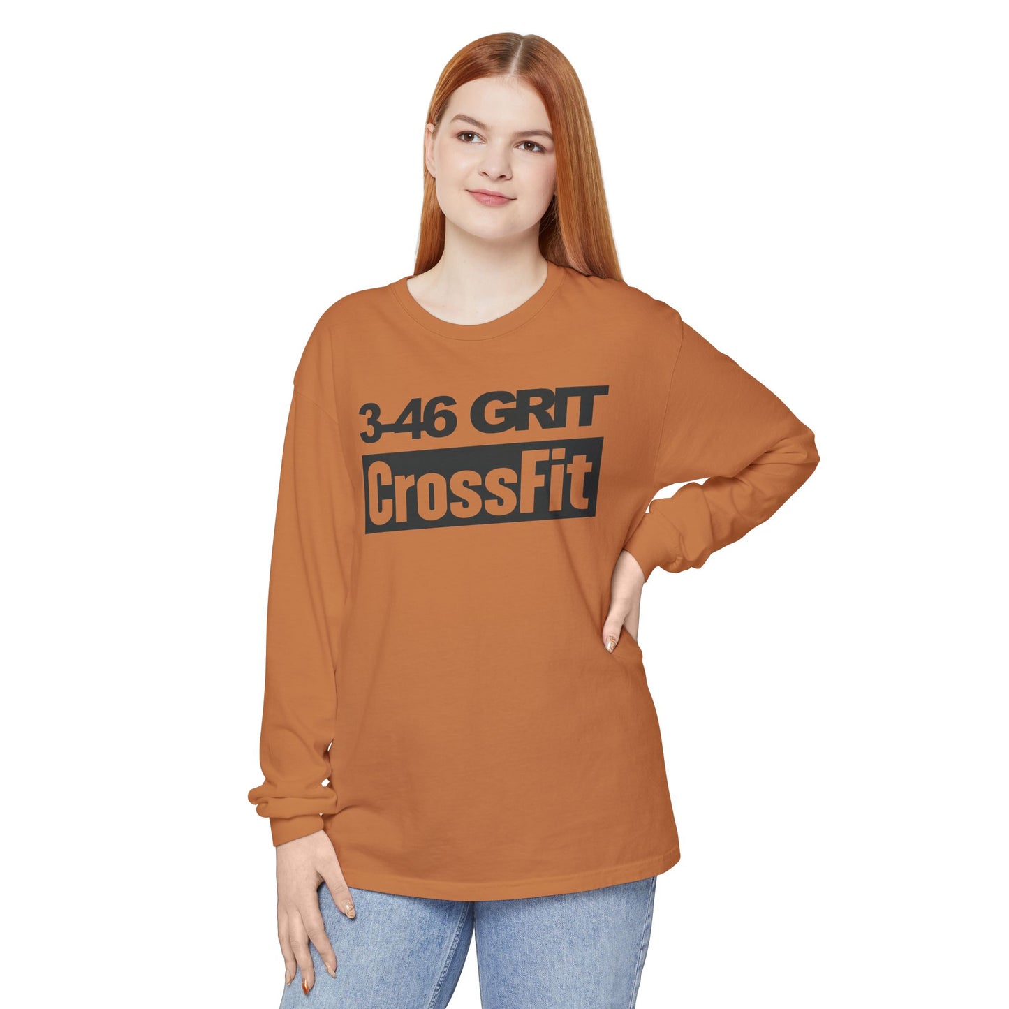 3-46 GRIT CrossFit Long Sleeve Comfort Colors Uni-Tee