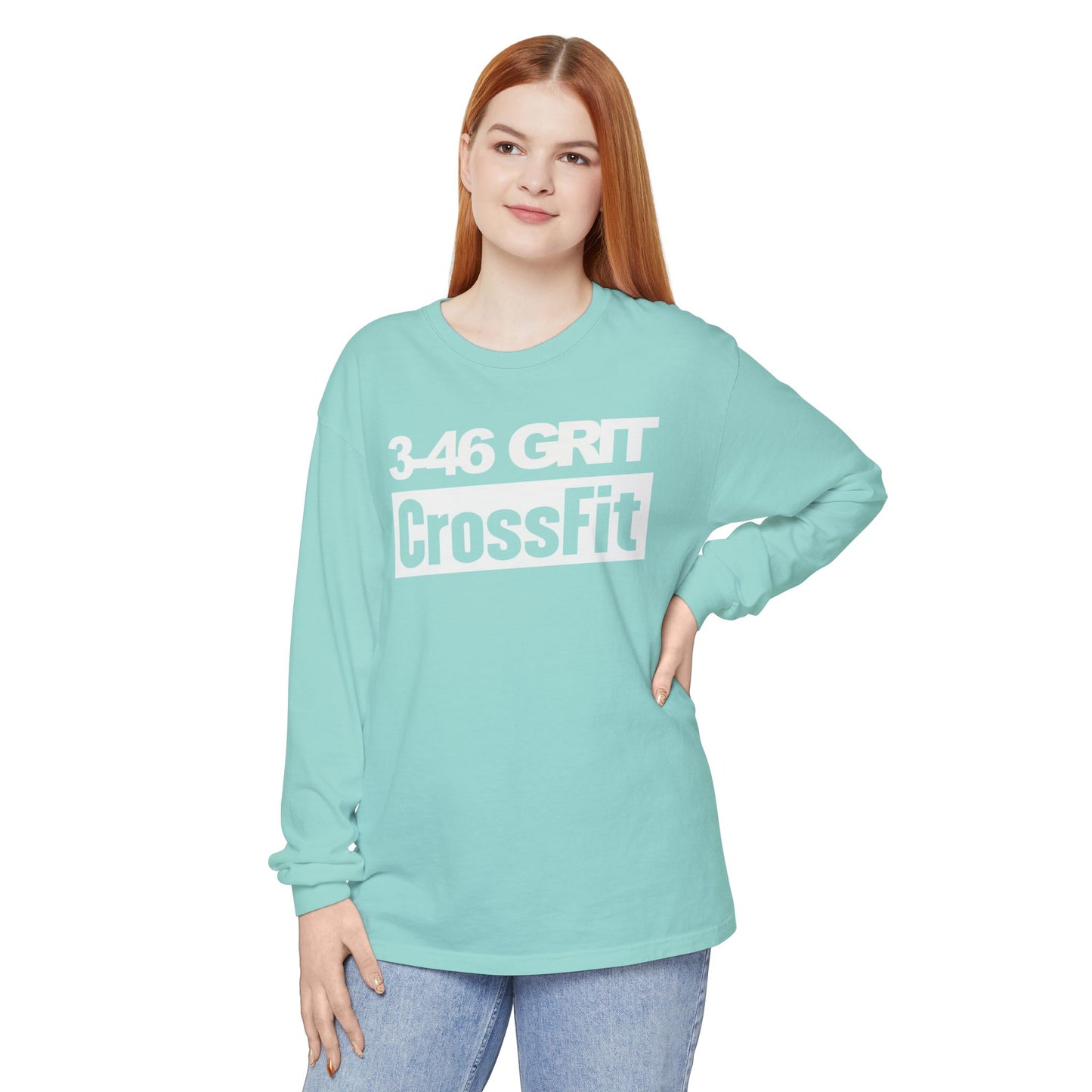 3-46 GRIT CrossFit Long Sleeve Comfort Colors Uni-Tee