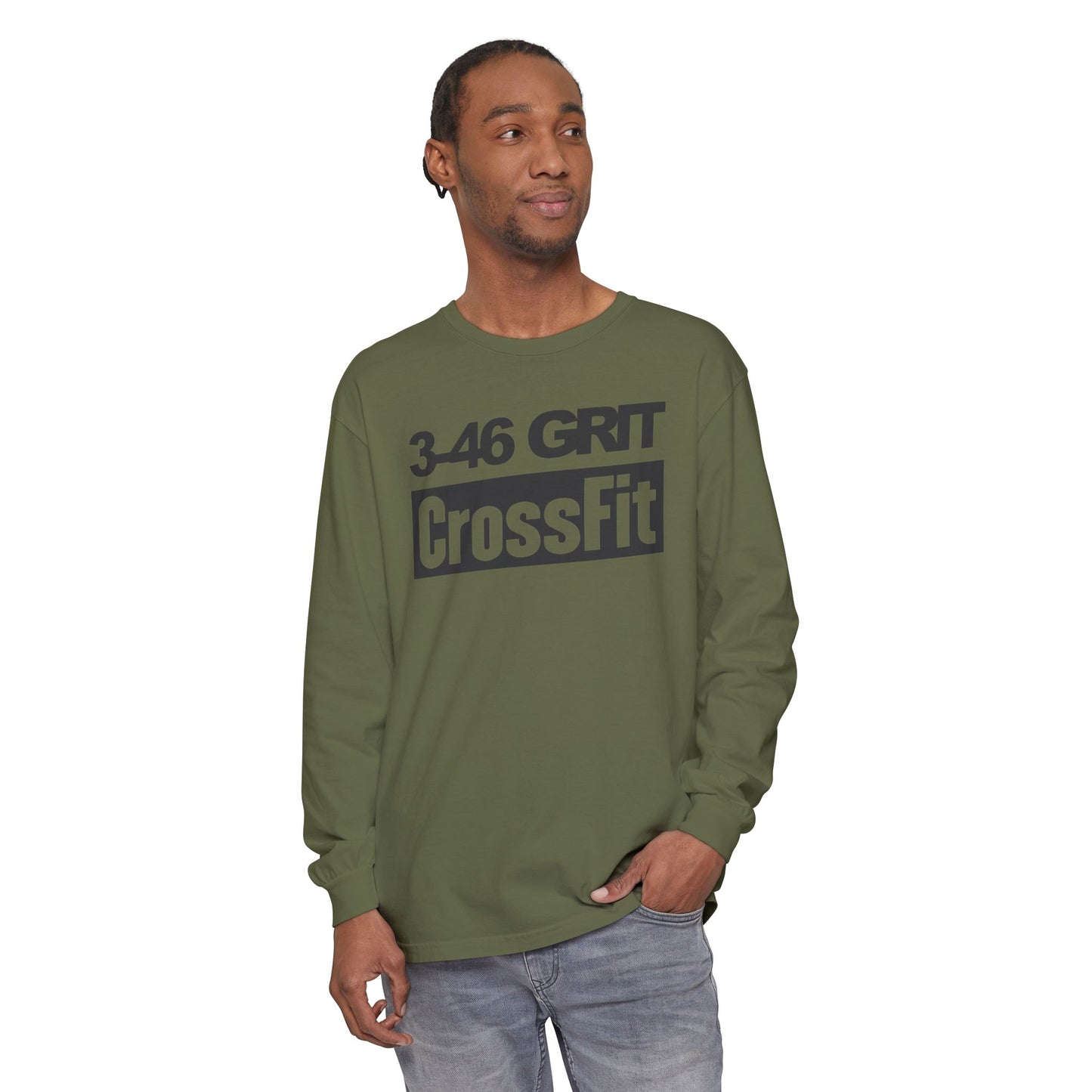 3-46 GRIT CrossFit Long Sleeve Comfort Colors Uni-Tee