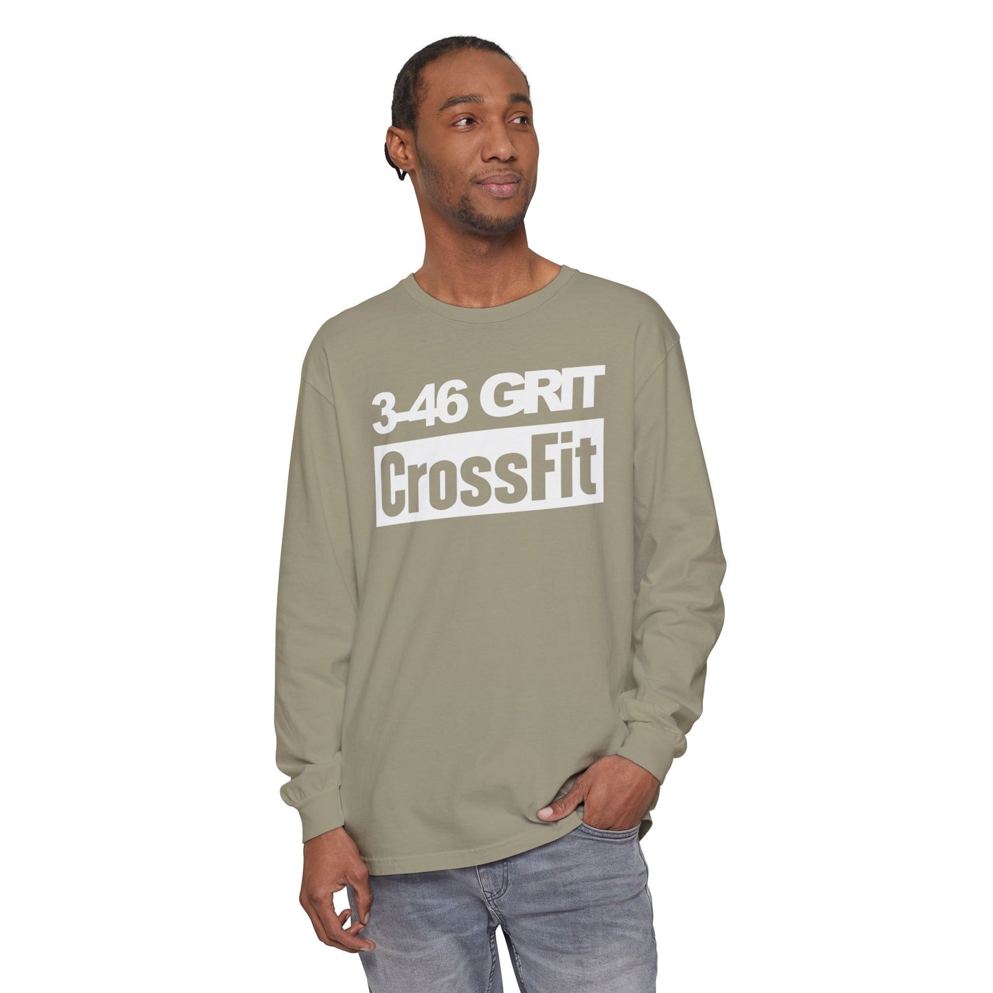 3-46 GRIT CrossFit Long Sleeve Comfort Colors Uni-Tee