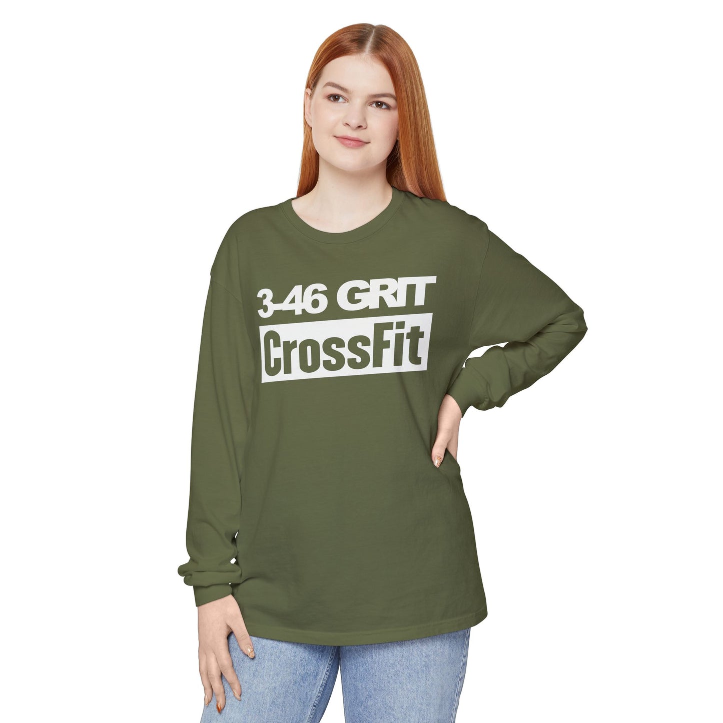 3-46 GRIT CrossFit Long Sleeve Comfort Colors Uni-Tee