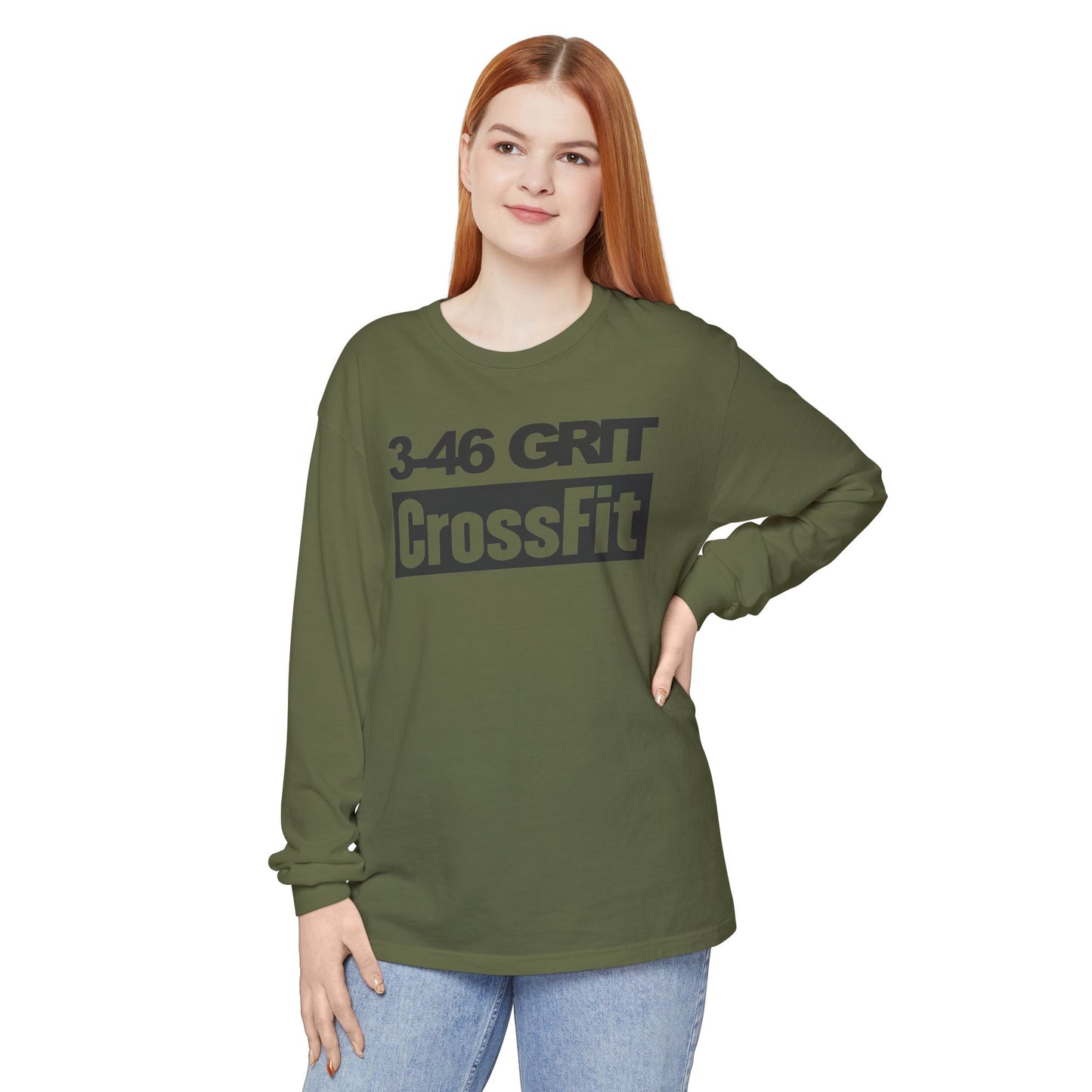 3-46 GRIT CrossFit Long Sleeve Comfort Colors Uni-Tee