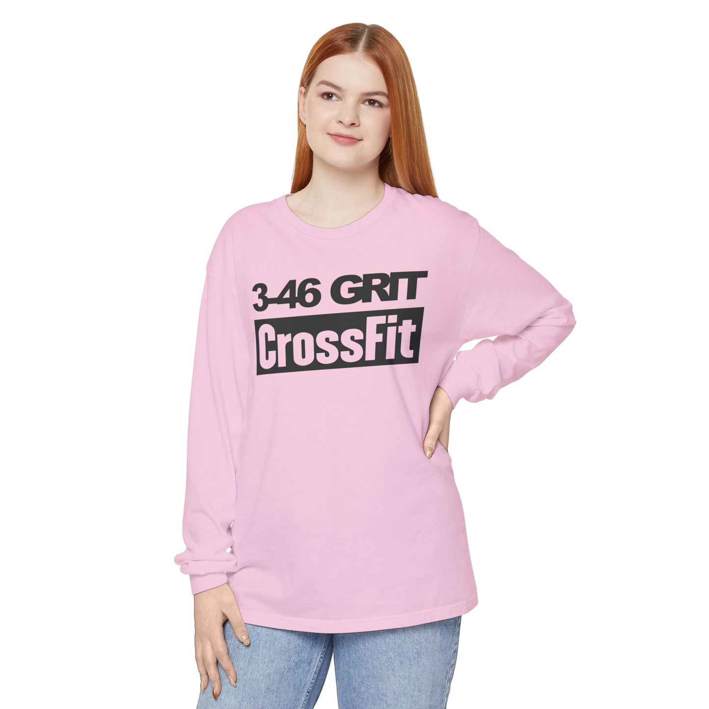 3-46 GRIT CrossFit Long Sleeve Comfort Colors Uni-Tee