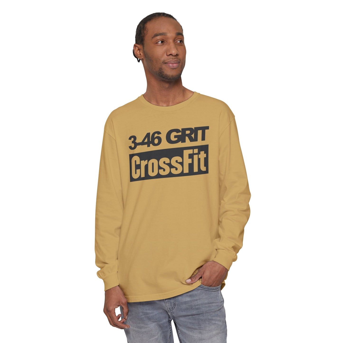 3-46 GRIT CrossFit Long Sleeve Comfort Colors Uni-Tee