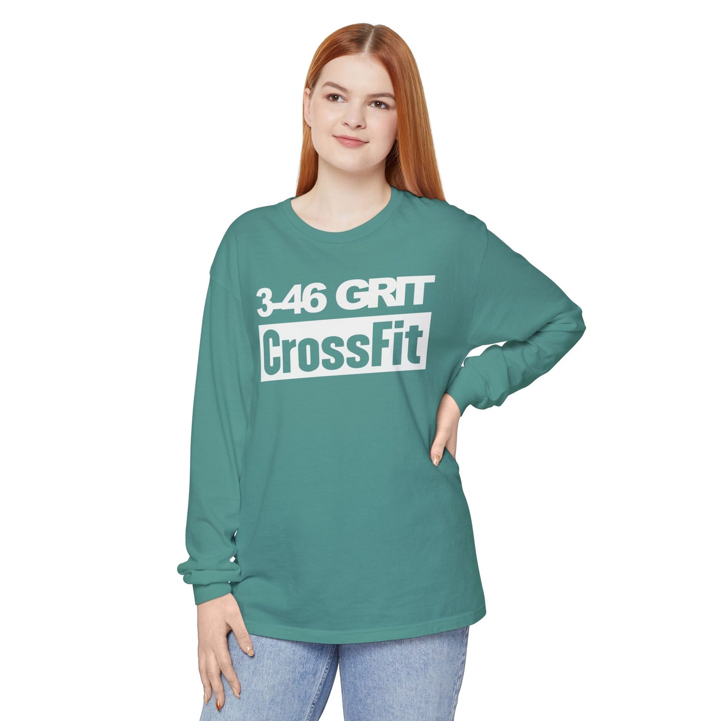 3-46 GRIT CrossFit Long Sleeve Comfort Colors Uni-Tee