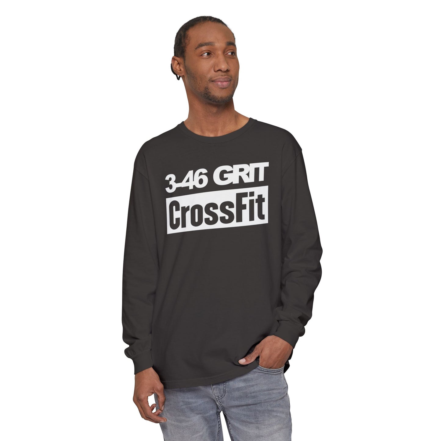 3-46 GRIT CrossFit Long Sleeve Comfort Colors Uni-Tee