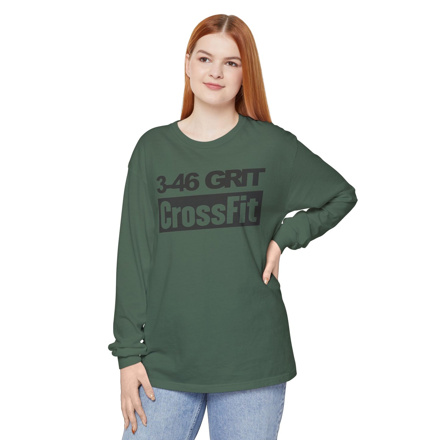 3-46 GRIT CrossFit Long Sleeve Comfort Colors Uni-Tee