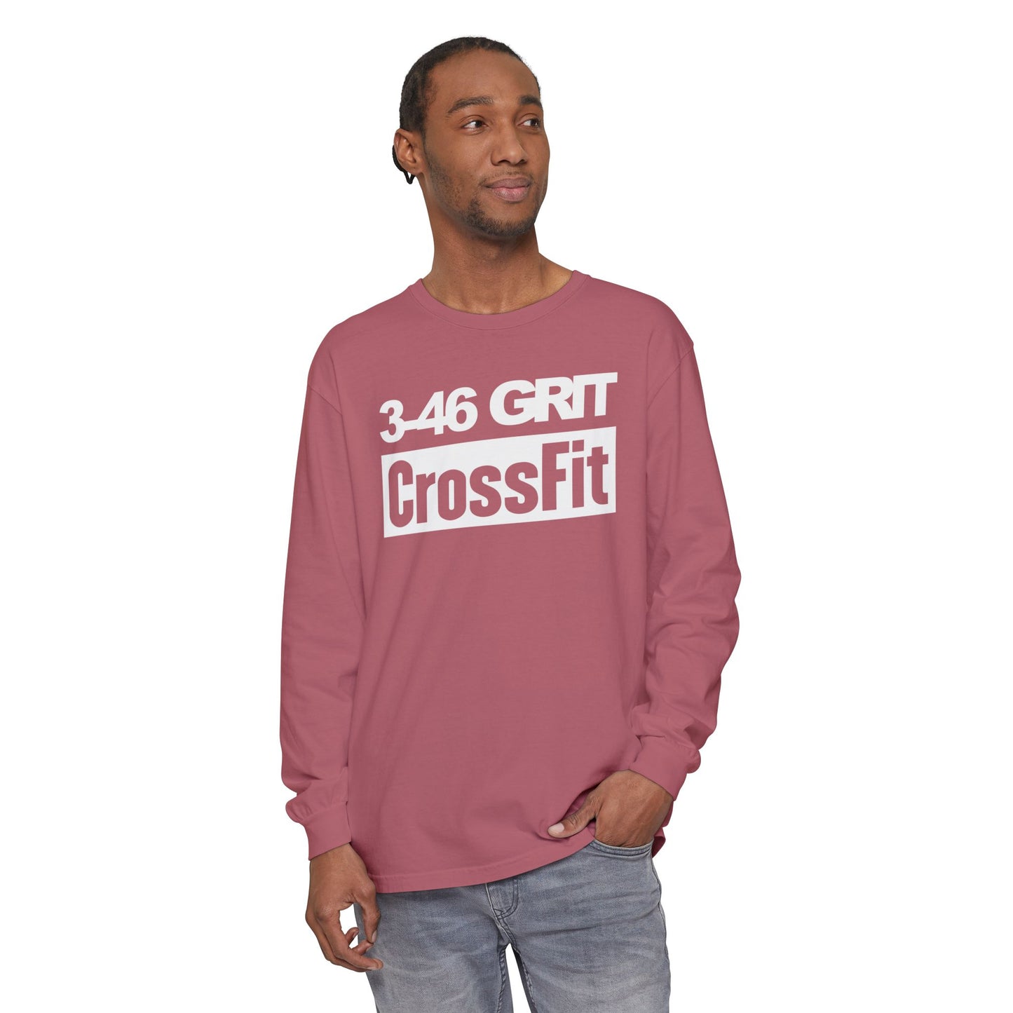 3-46 GRIT CrossFit Long Sleeve Comfort Colors Uni-Tee