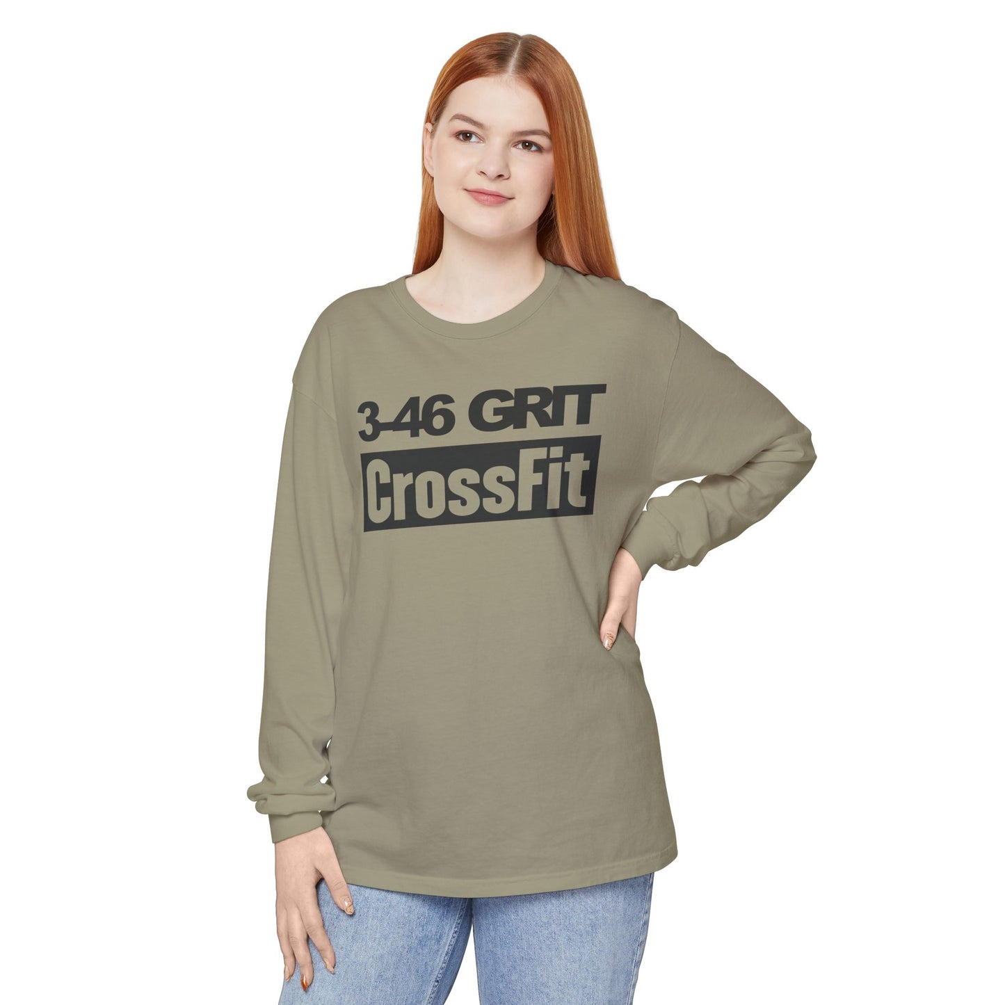3-46 GRIT CrossFit Long Sleeve Comfort Colors Uni-Tee