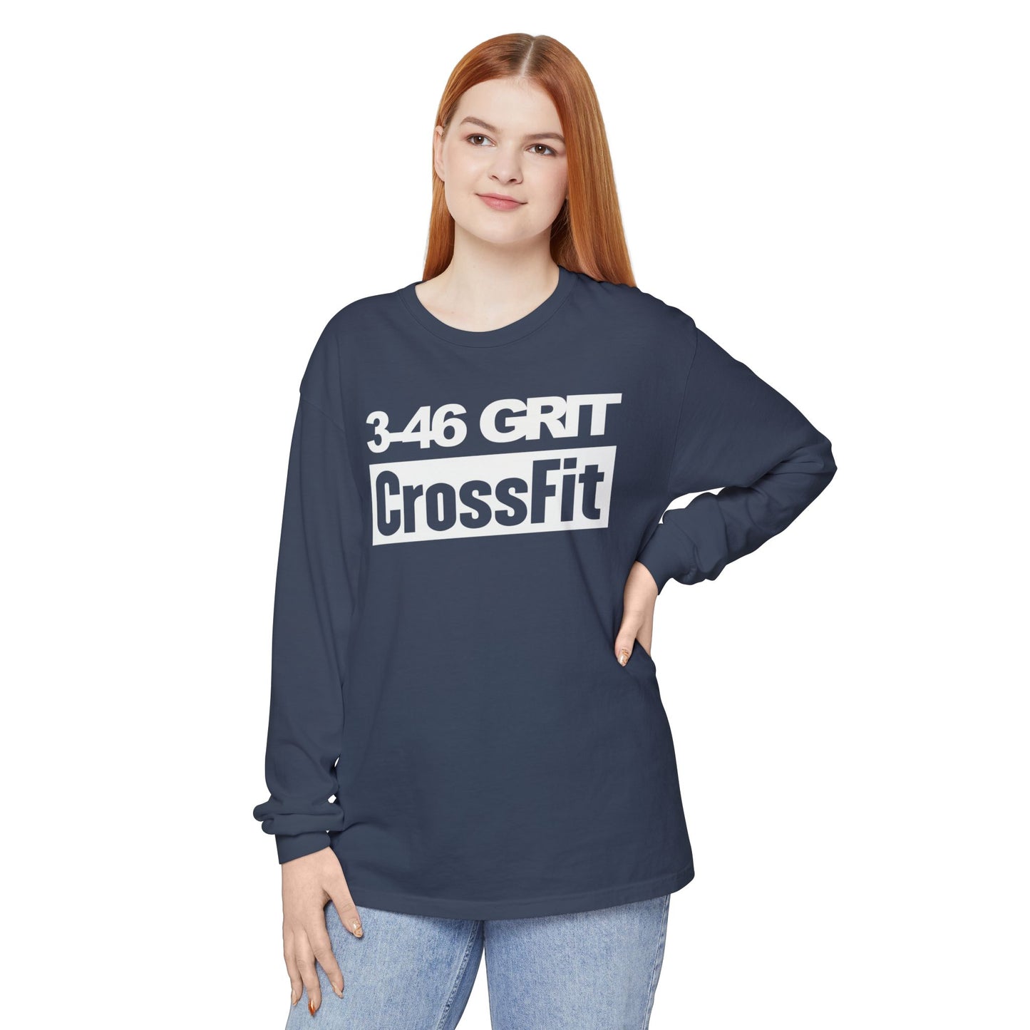 3-46 GRIT CrossFit Long Sleeve Comfort Colors Uni-Tee