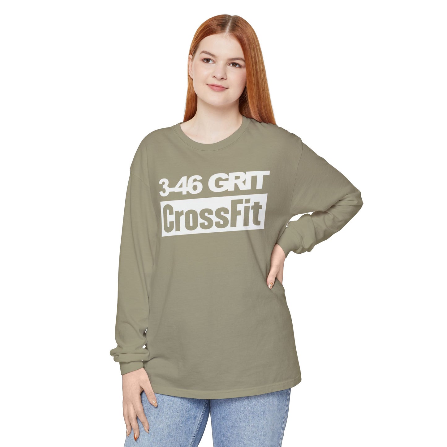 3-46 GRIT CrossFit Long Sleeve Comfort Colors Uni-Tee