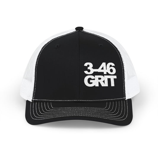 3-46 GRIT Offset Trucker Hat