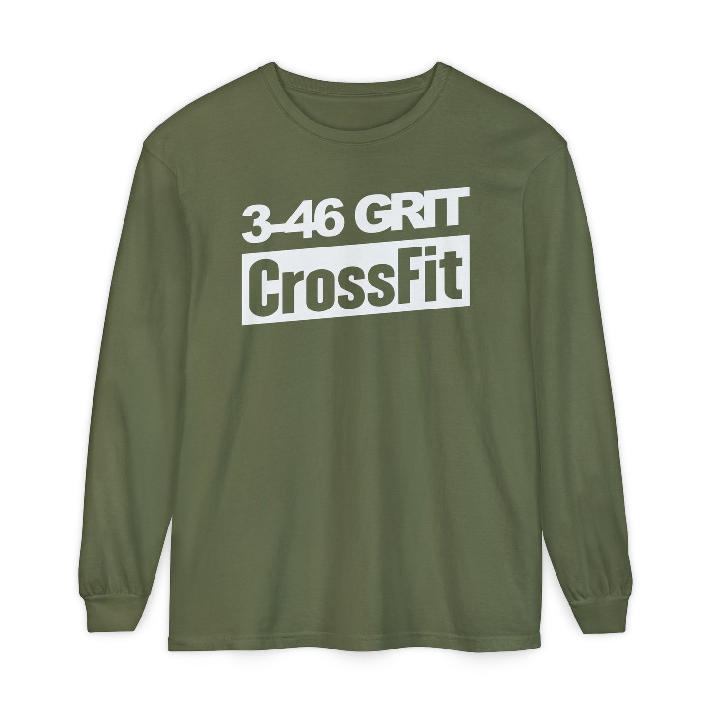 3-46 GRIT CrossFit Long Sleeve Comfort Colors Uni-Tee