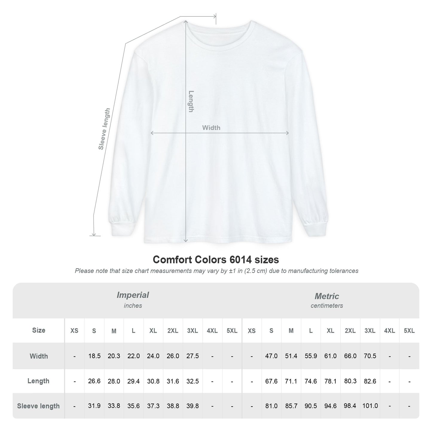 3-46 GRIT CrossFit Long Sleeve Comfort Colors Uni-Tee