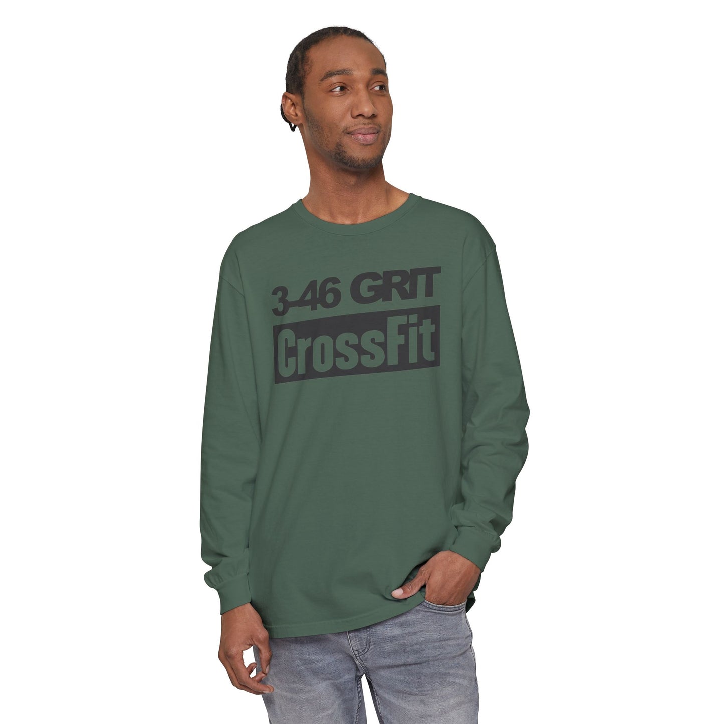 3-46 GRIT CrossFit Long Sleeve Comfort Colors Uni-Tee