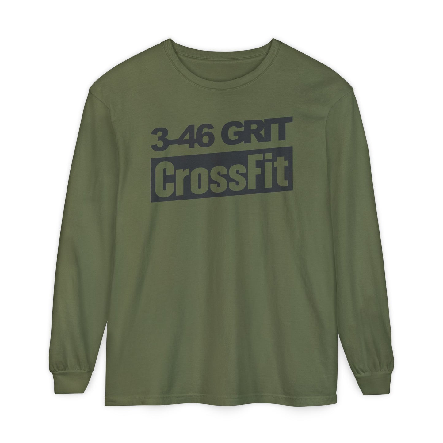 3-46 GRIT CrossFit Long Sleeve Comfort Colors Uni-Tee