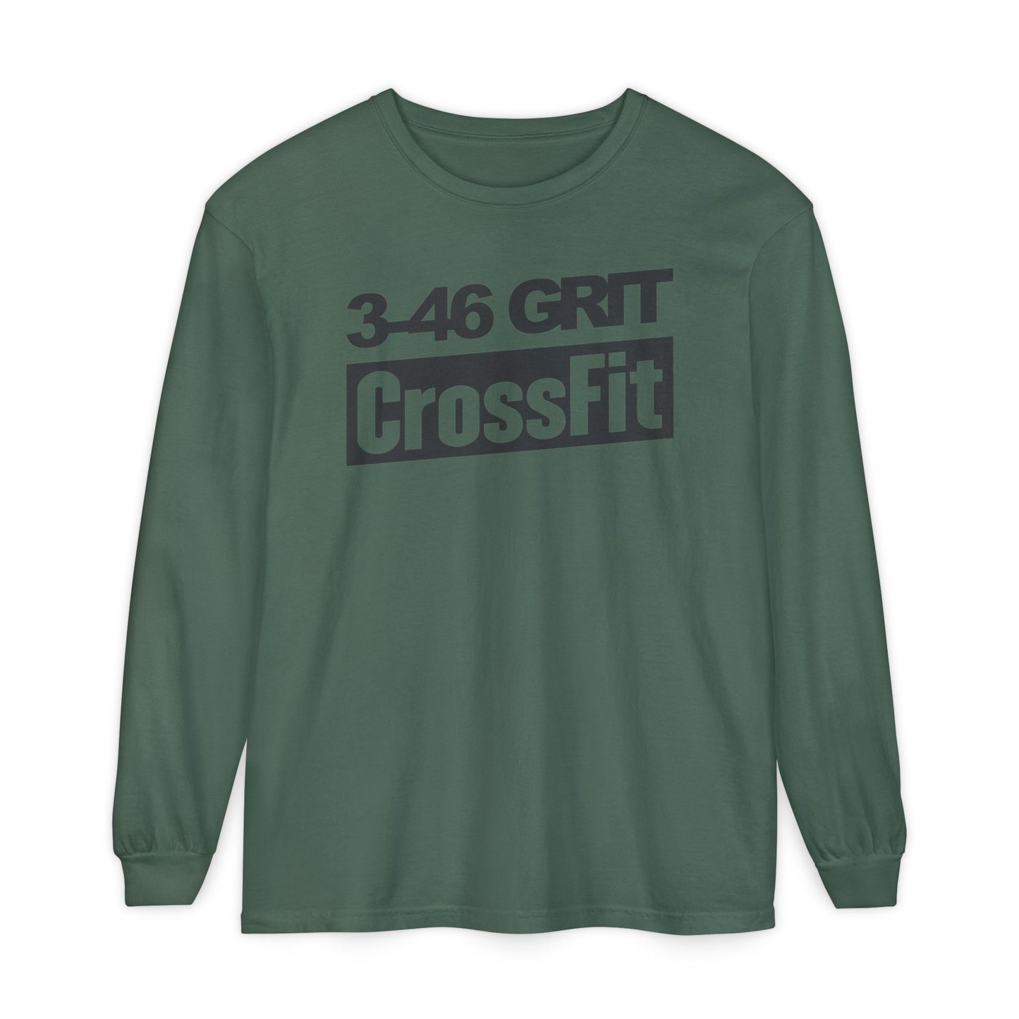 3-46 GRIT CrossFit Long Sleeve Comfort Colors Uni-Tee