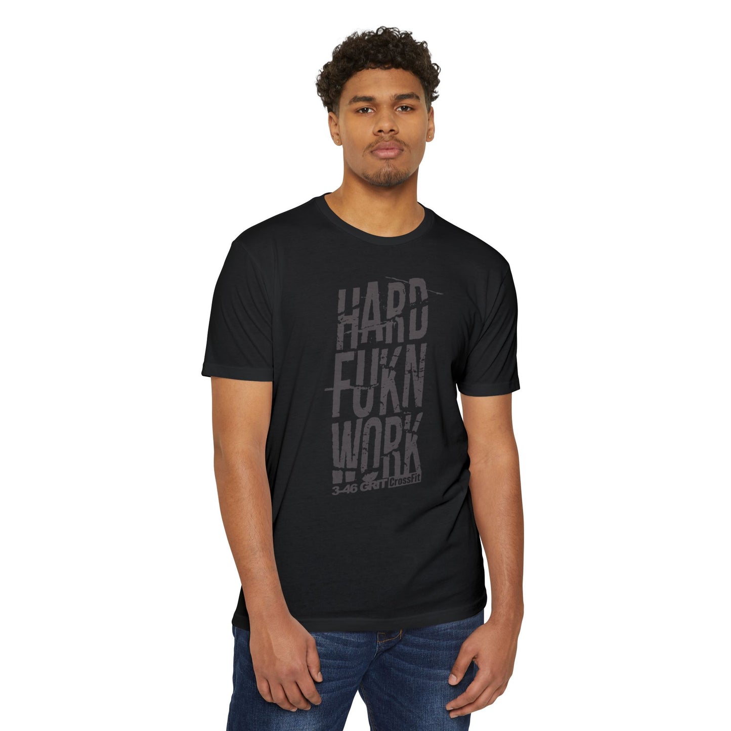 "HWF" 3-46 GRIT Black Tee