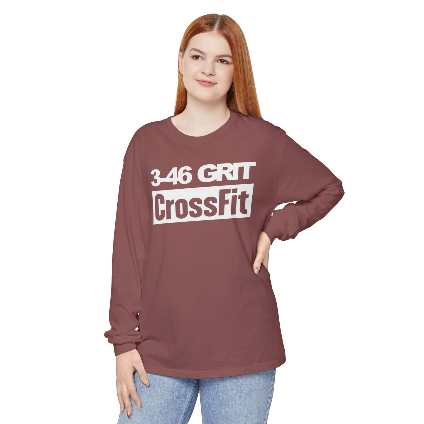 3-46 GRIT CrossFit Long Sleeve Comfort Colors Uni-Tee