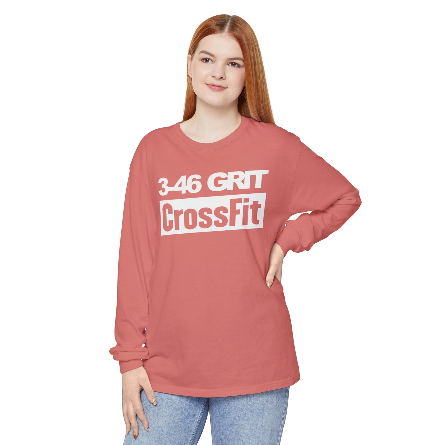3-46 GRIT CrossFit Long Sleeve Comfort Colors Uni-Tee