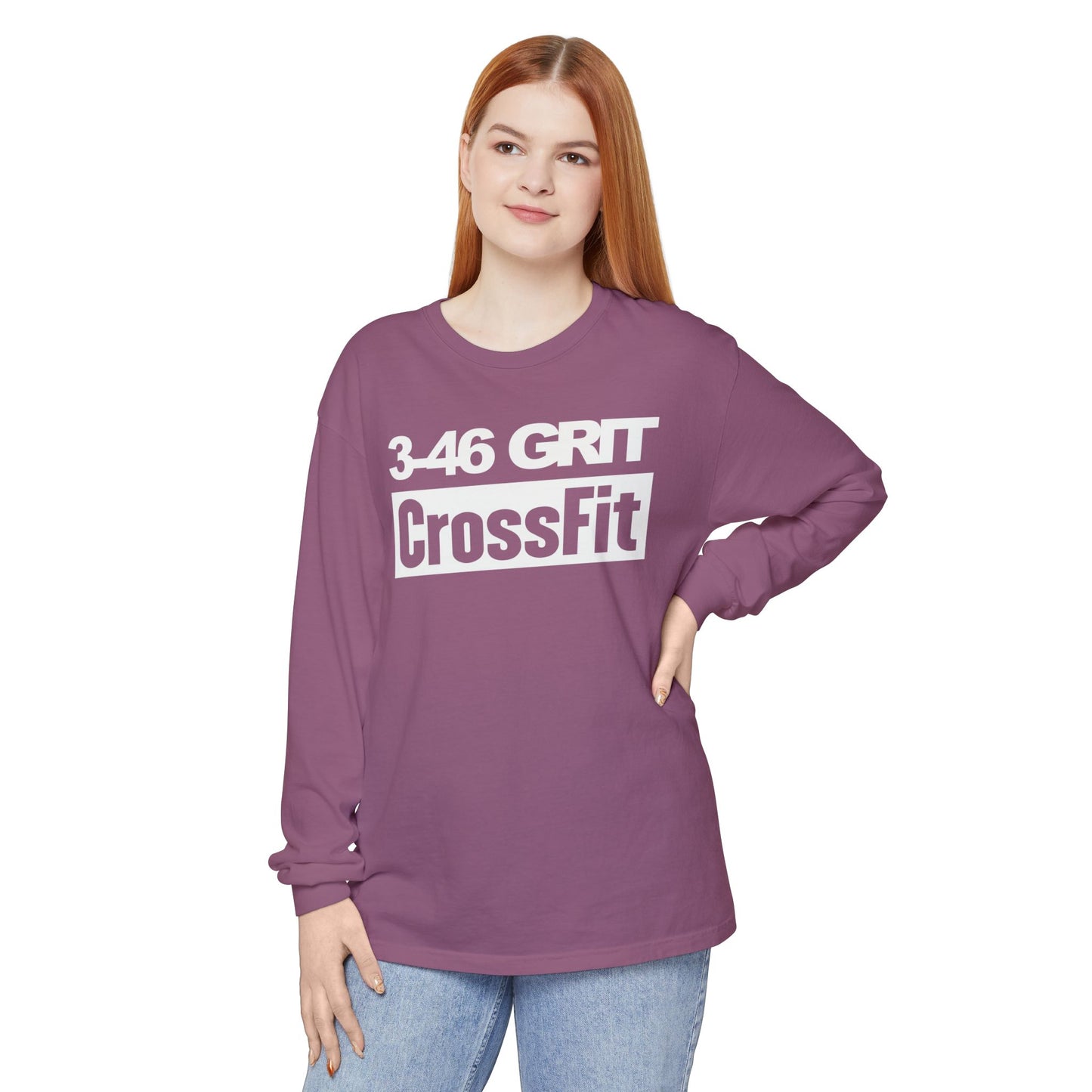 3-46 GRIT CrossFit Long Sleeve Comfort Colors Uni-Tee