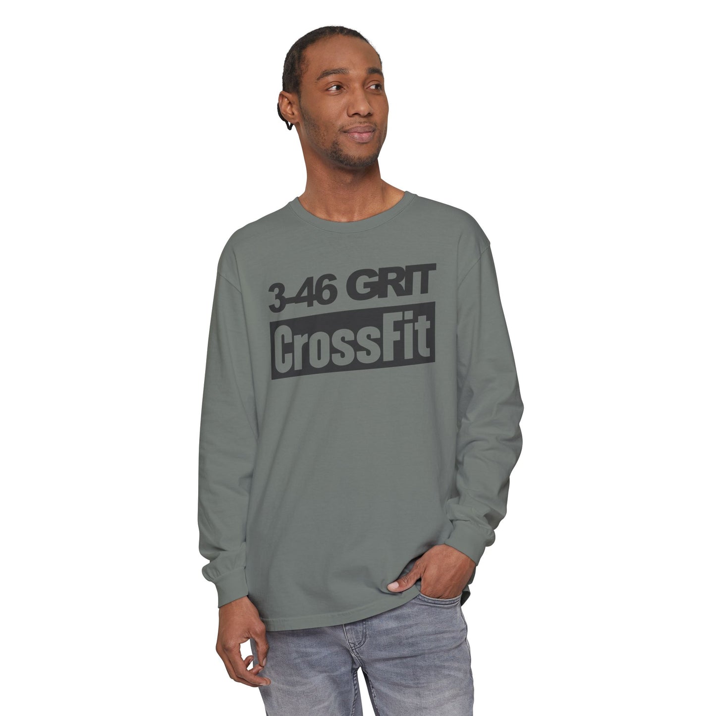 3-46 GRIT CrossFit Long Sleeve Comfort Colors Uni-Tee