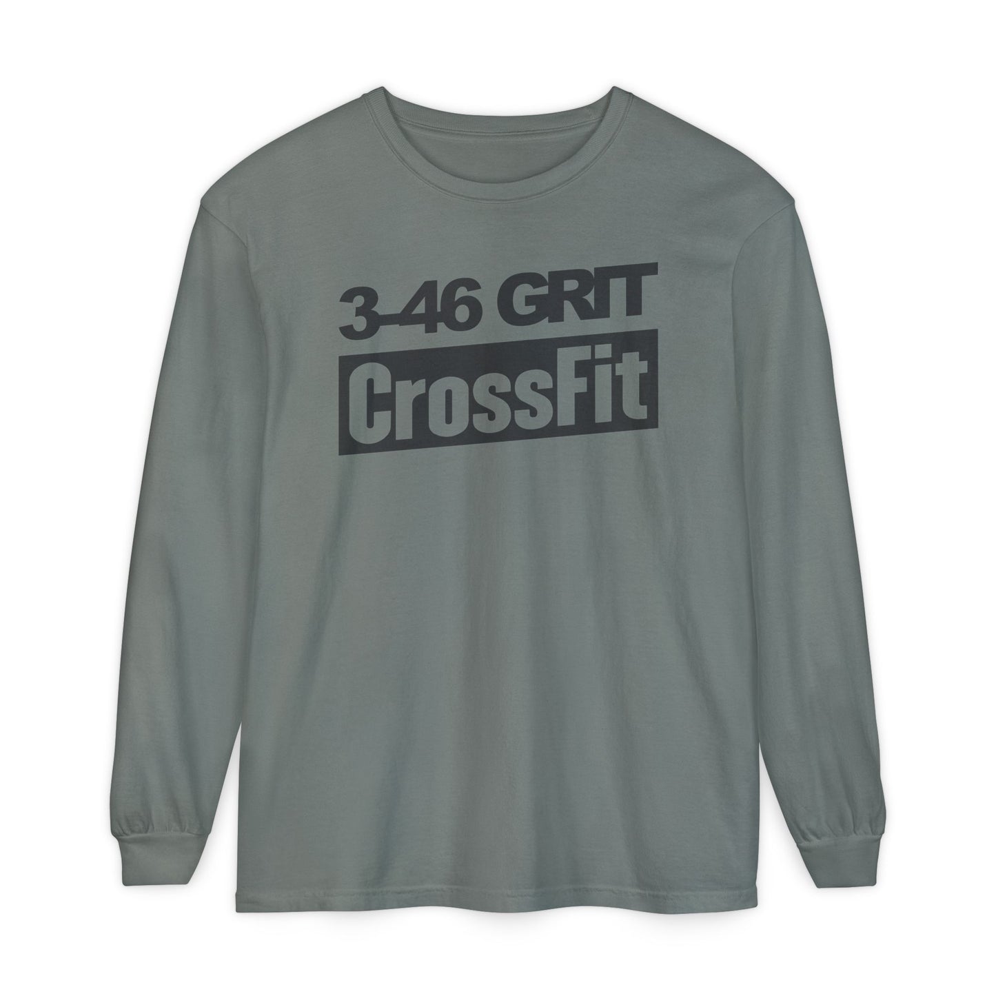 3-46 GRIT CrossFit Long Sleeve Comfort Colors Uni-Tee