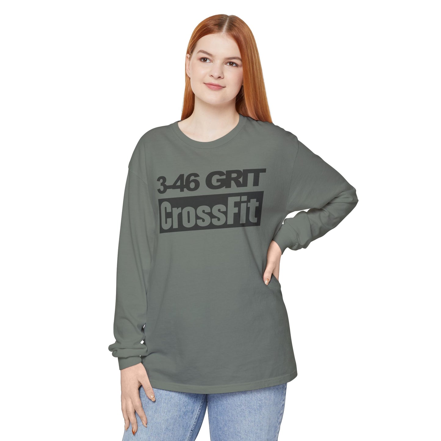 3-46 GRIT CrossFit Long Sleeve Comfort Colors Uni-Tee