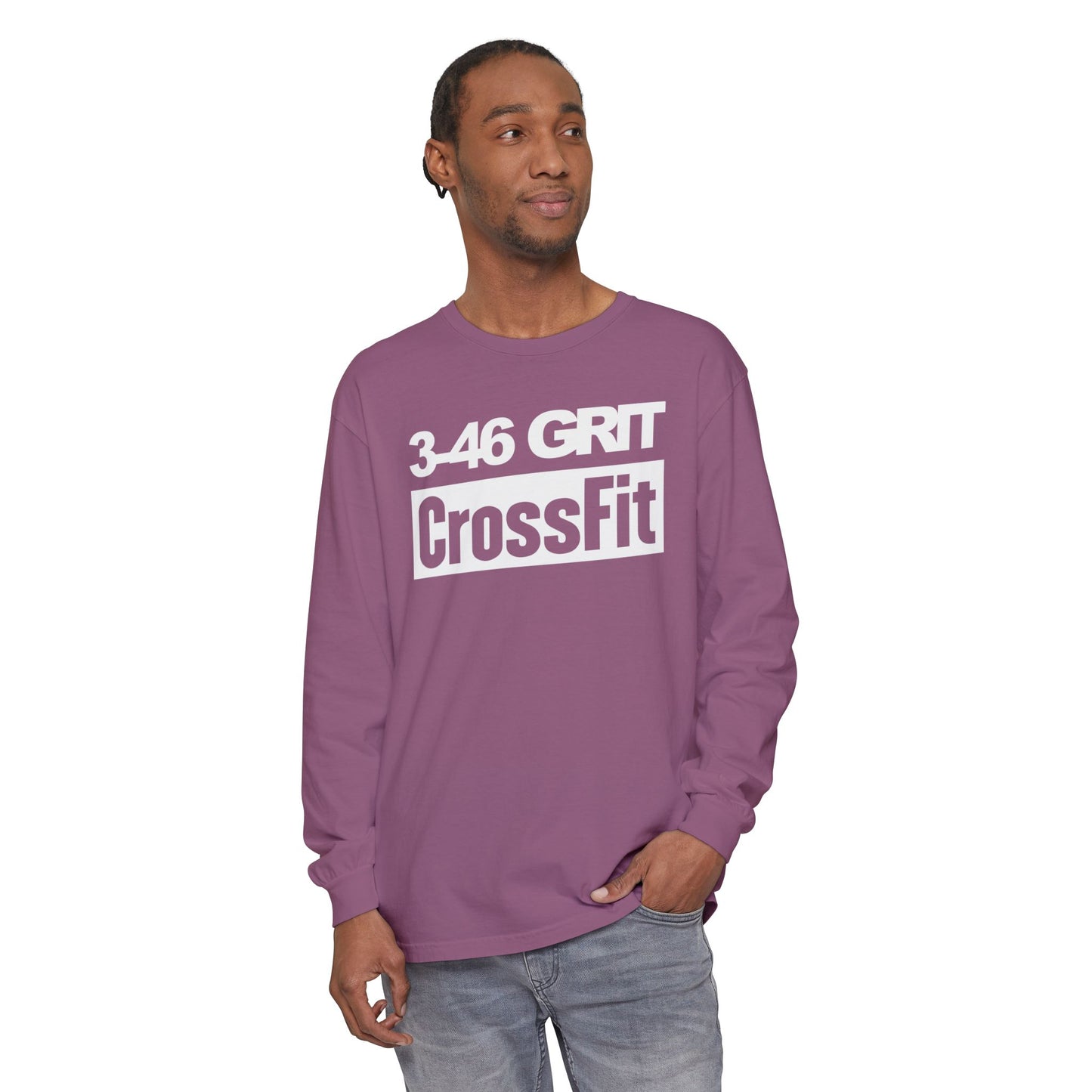 3-46 GRIT CrossFit Long Sleeve Comfort Colors Uni-Tee